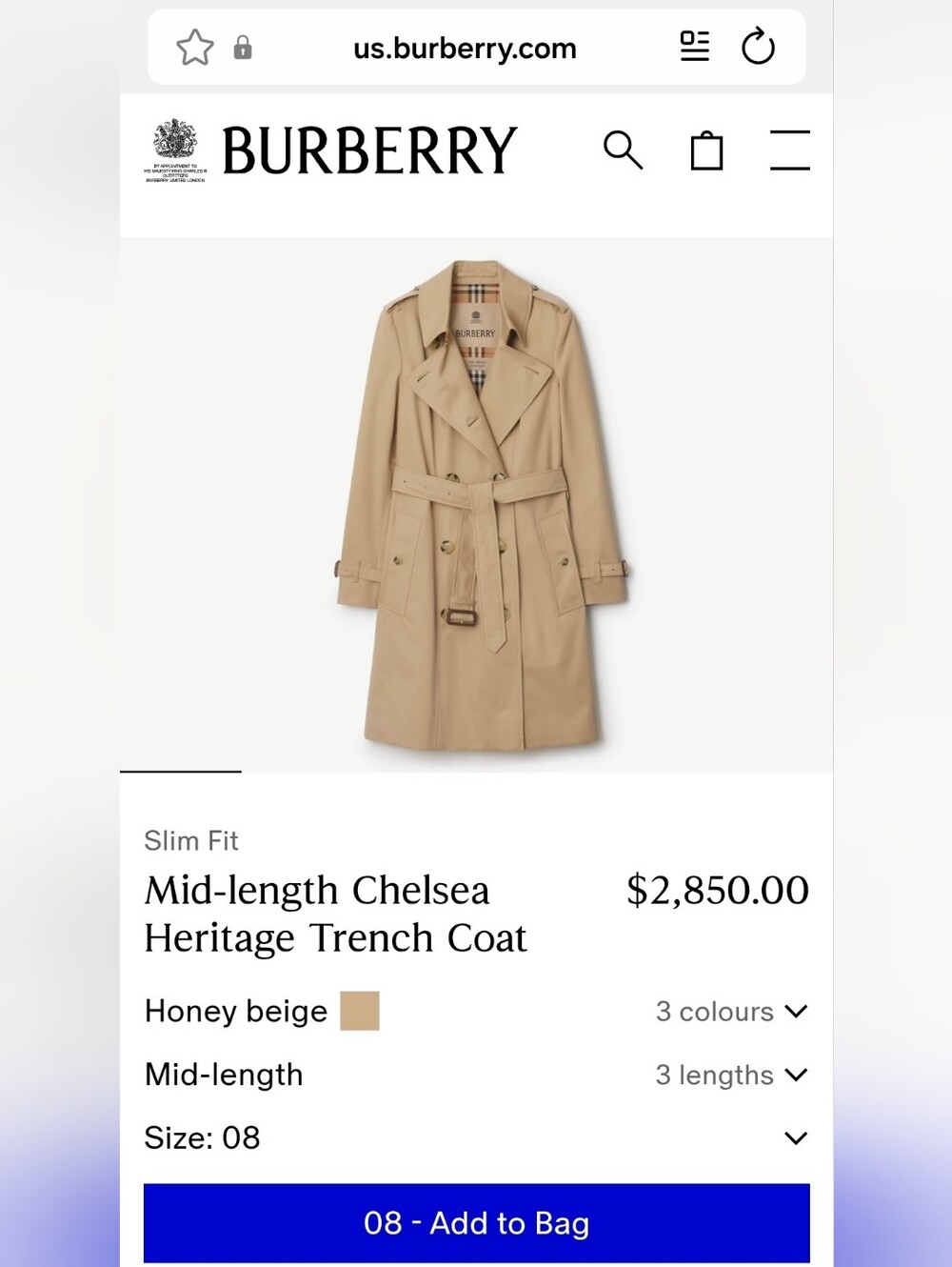 Authentic Burberry Mid-length Chelsea Heritage Trench Coat - Picture 13 of 13